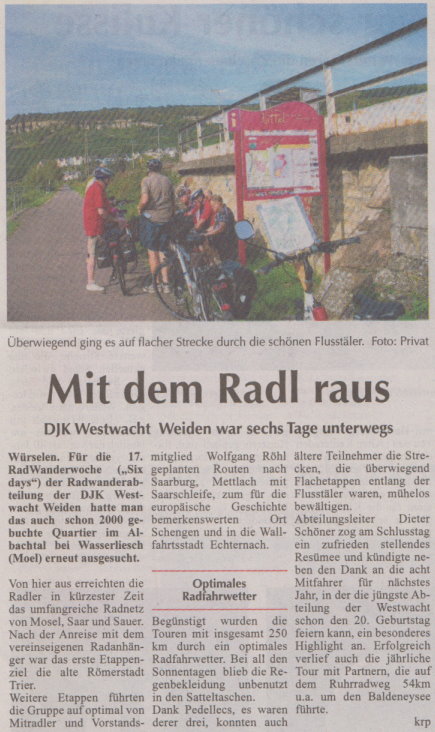 Mit dem Radl raus