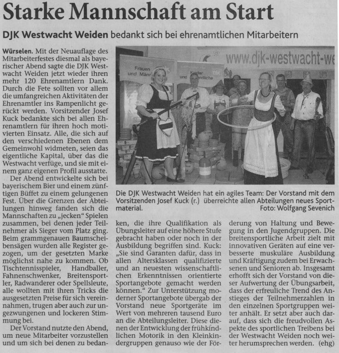 Starke Mannschaft am Start