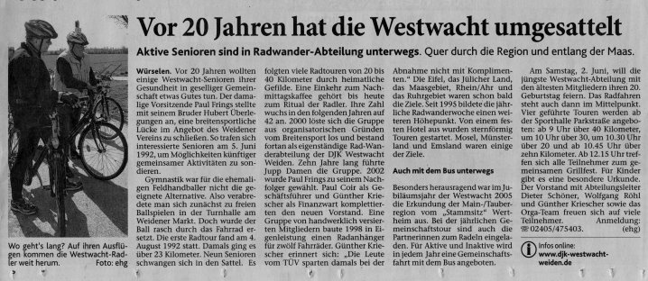 Vor 20 Jahren hat die Westwacht umgesattelt