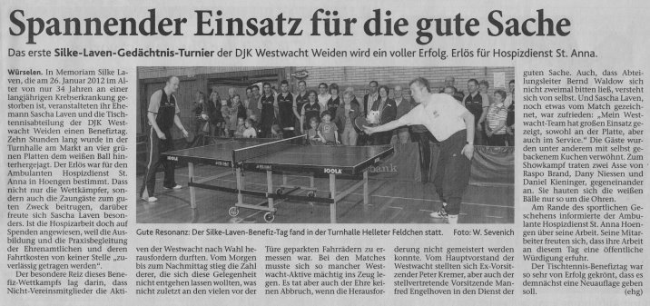 Spannender Einsatz für die gute Sache