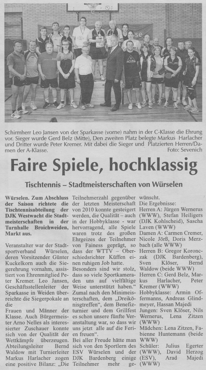 Faire Spiele, hochklassig